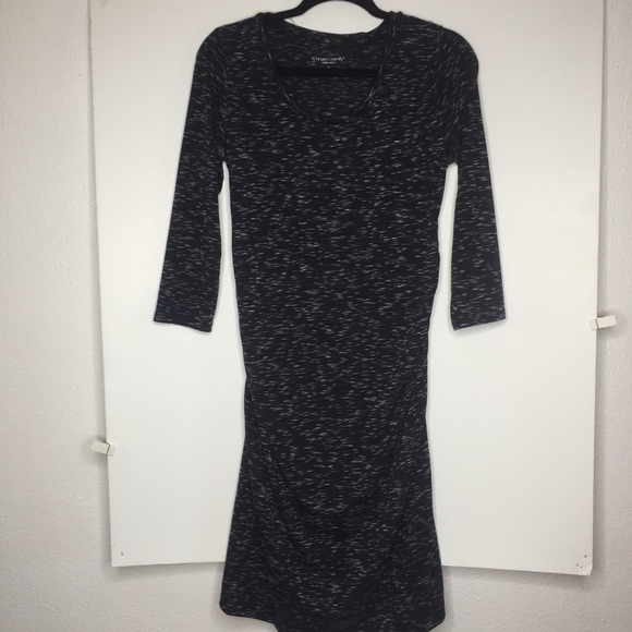 Liz Lange Maternity size small ruch midi dress. - Picture 1 of 11